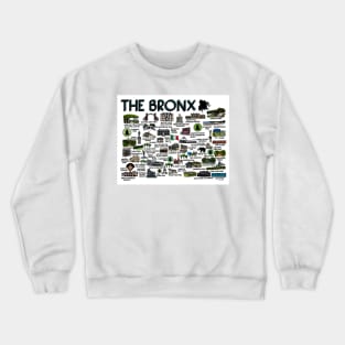The Bronx Map Art Crewneck Sweatshirt